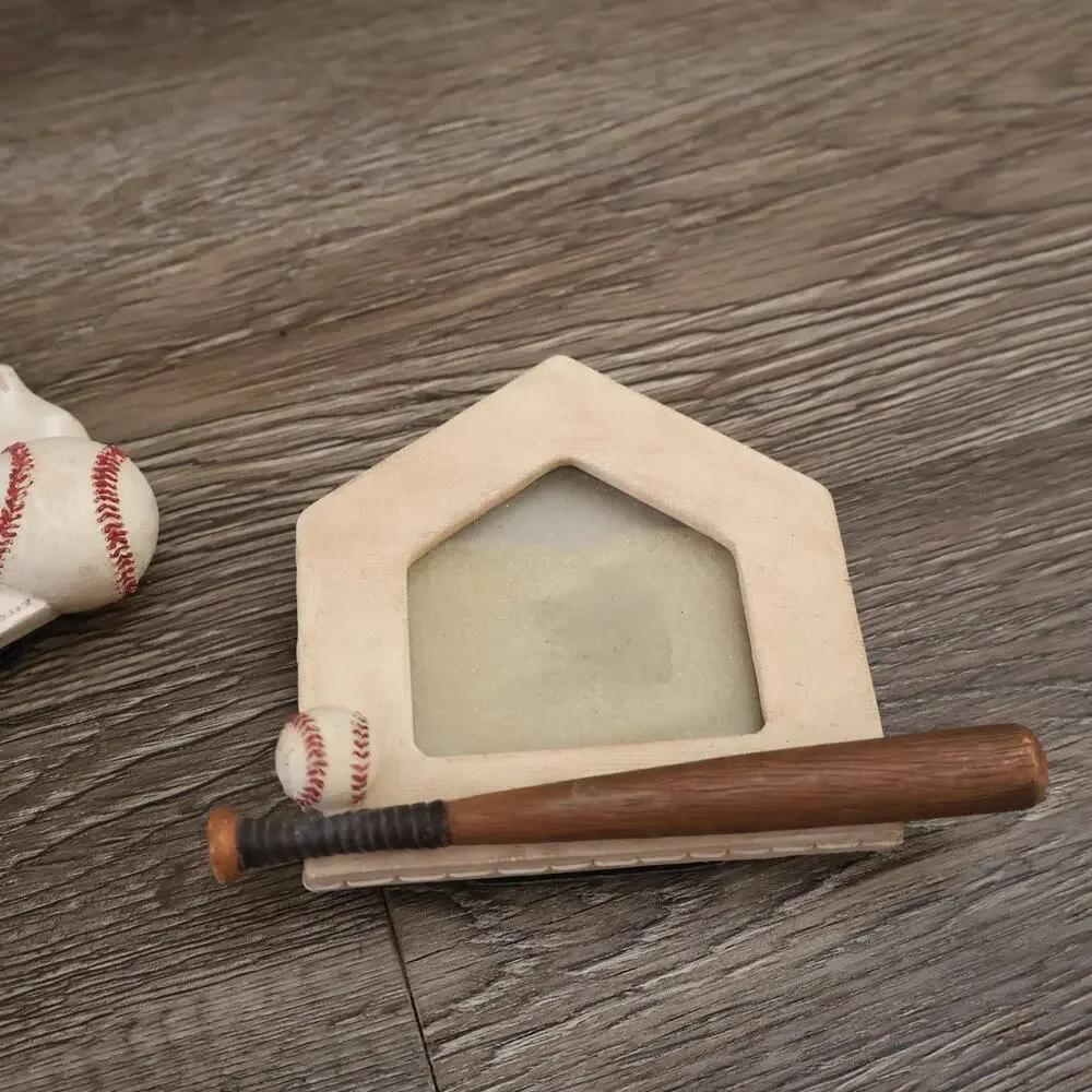 Russ Baseball Sports Mini 3D Picture Easel Photo Frames Set 2